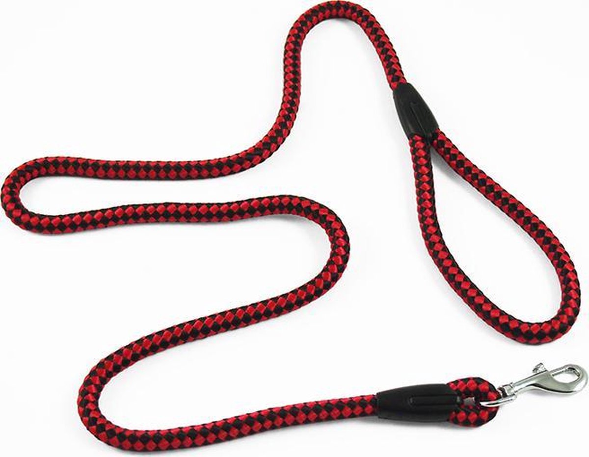 Nylon lijn 10/120 rood/zwart - 1 ST