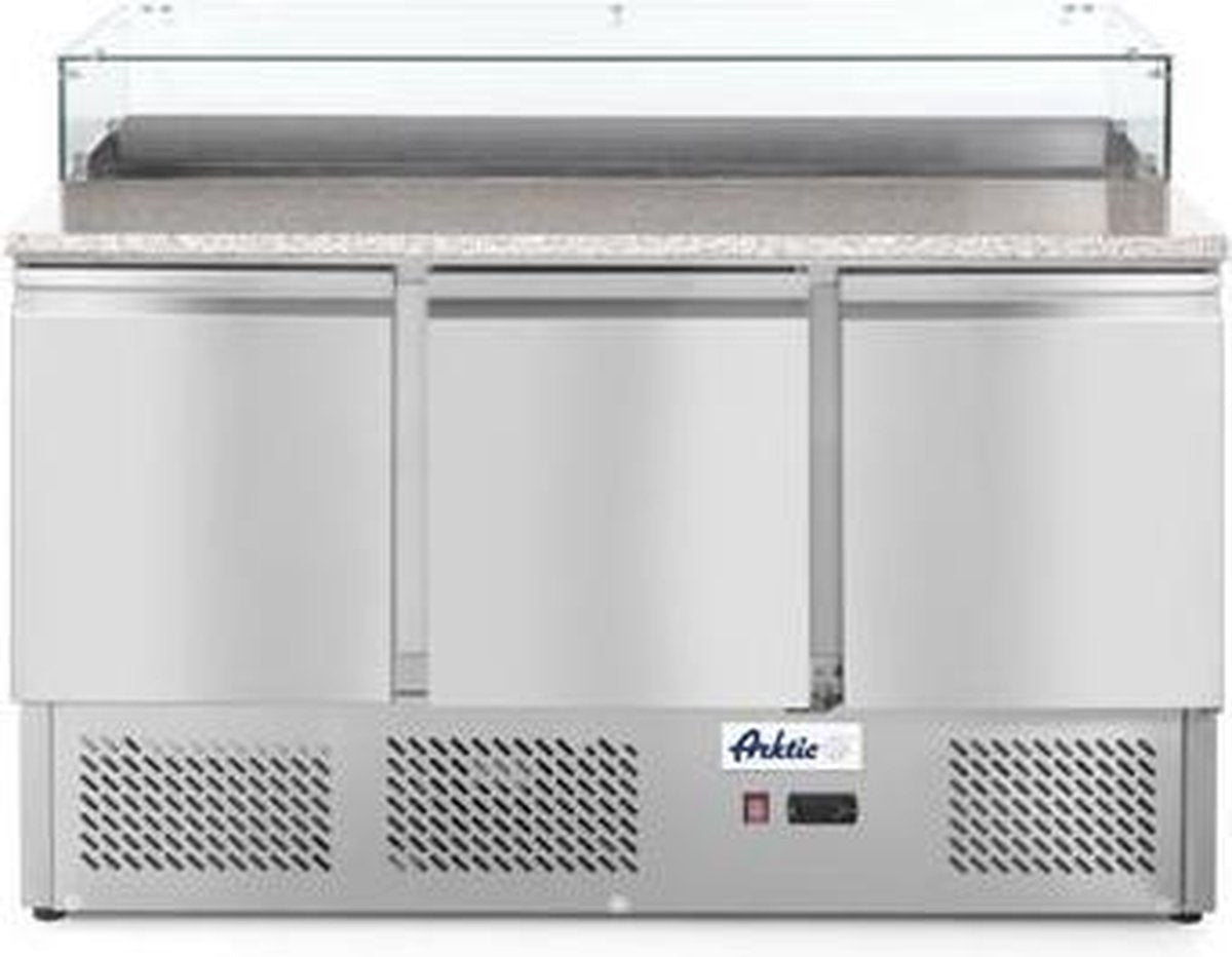 Pizzawerkbank met 3 deuren 380L