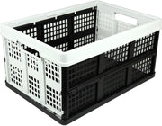 Clax vouwkrat 46 liter lichtgrijs-zwart Lichtgrijs & Zwart 27 cm x 54 cm x 38 cm