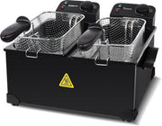Dubbele frituurpan - 2x 3 Liter TurboTronic DF-2 Duo
