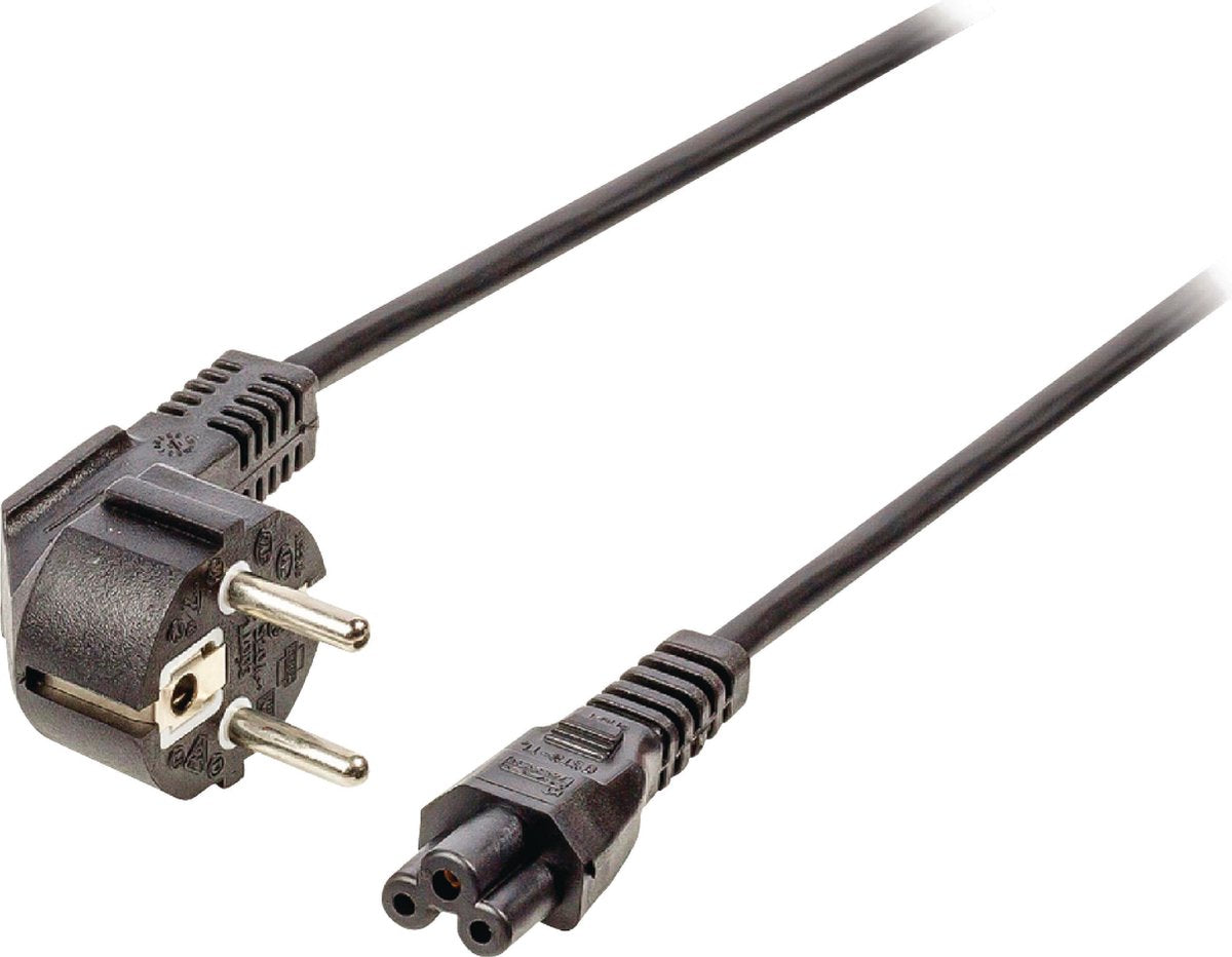 Bandridge Apparaatsnoer met rechte C5 plug en rechte stekker - 3x 0