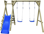vidaXL Schommelset met ladder en glijbaan 270x255x210 cm dennenhout