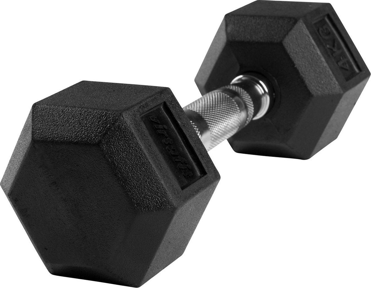 Dumbbell - VirtuFit Hexa dumbbell - Gewichten - 4 kg - Per stuk