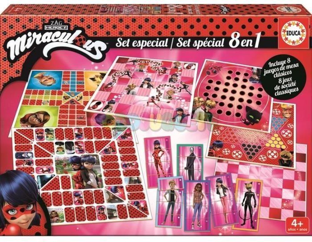 EDUCA Miraculous 8 spellen in 1