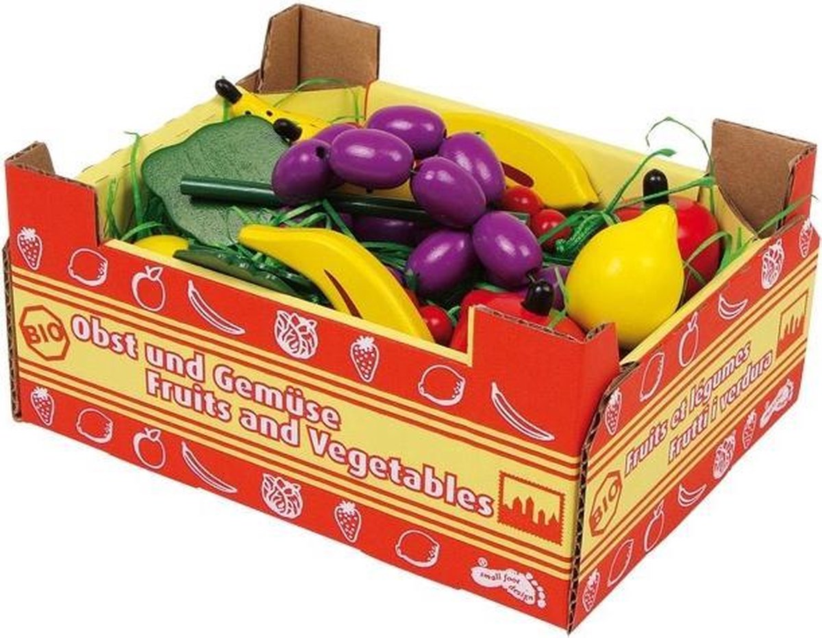 Kartonnen krat met Fruit (11 delig)