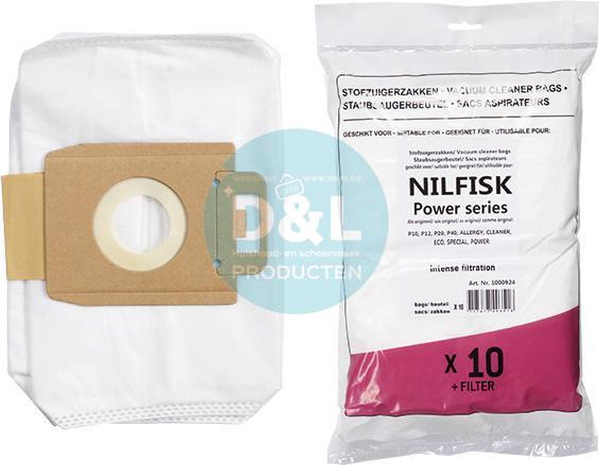 Nilfisk Power Series Stofzuigerzakken (10 stuks)