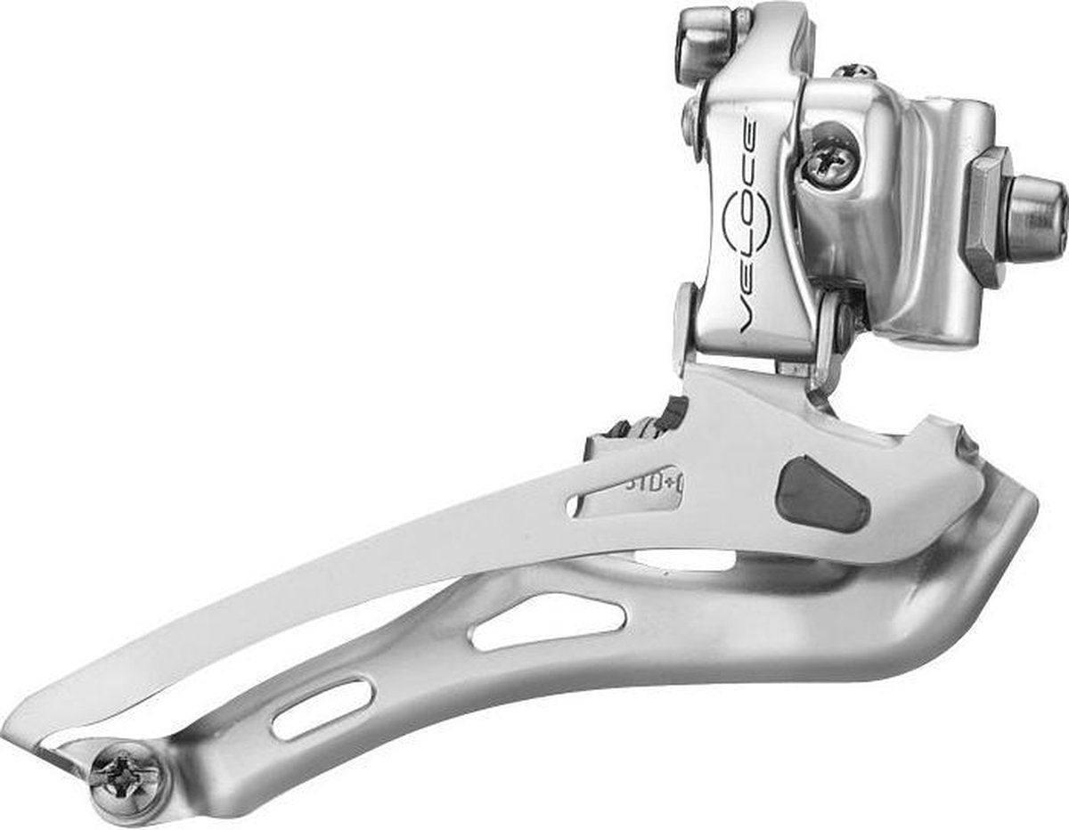 DERAILLEUR VOOR CAMPAGNOLO VELOCE 9/10V ALM AANLAS ZILVER