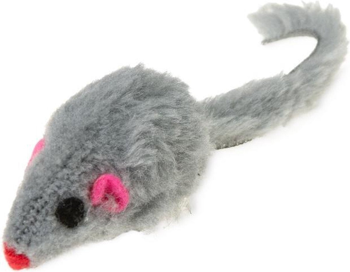 Short hair plush mice with bell