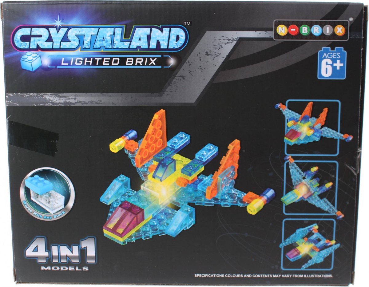 Johntoy Bouwpakket Crystaland 48-delig 99001