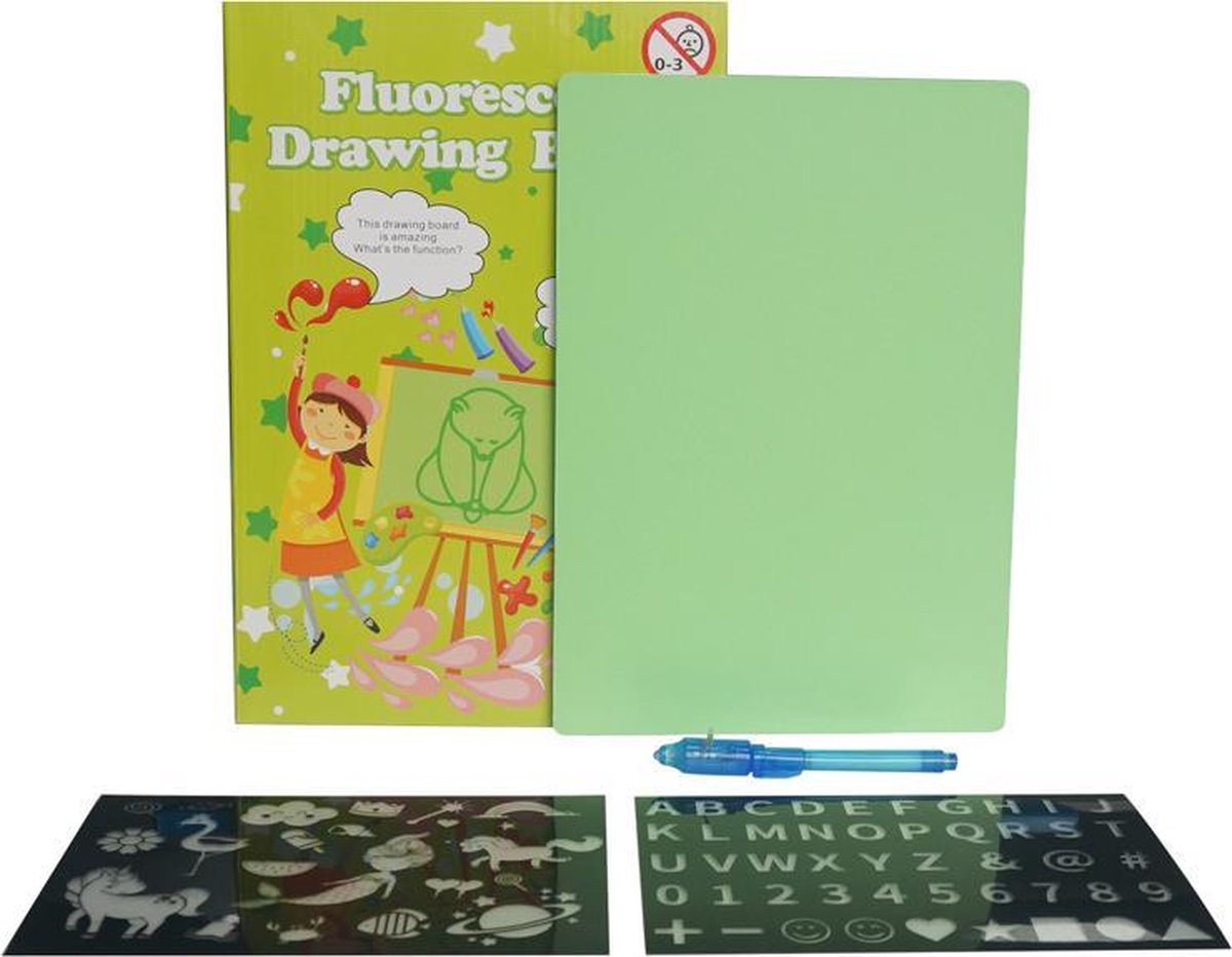 Tekenbord Kinderen – Tekenen met Licht – Led – Inclusief Gratis LED Tekenpen - A4 - Educatief Speelgoed – Glow in the Dark - Magisch Tekenbord - Lightpad