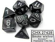 Borealis Smoke/silver Polydice Dobbelsteen Set (7 stuks)