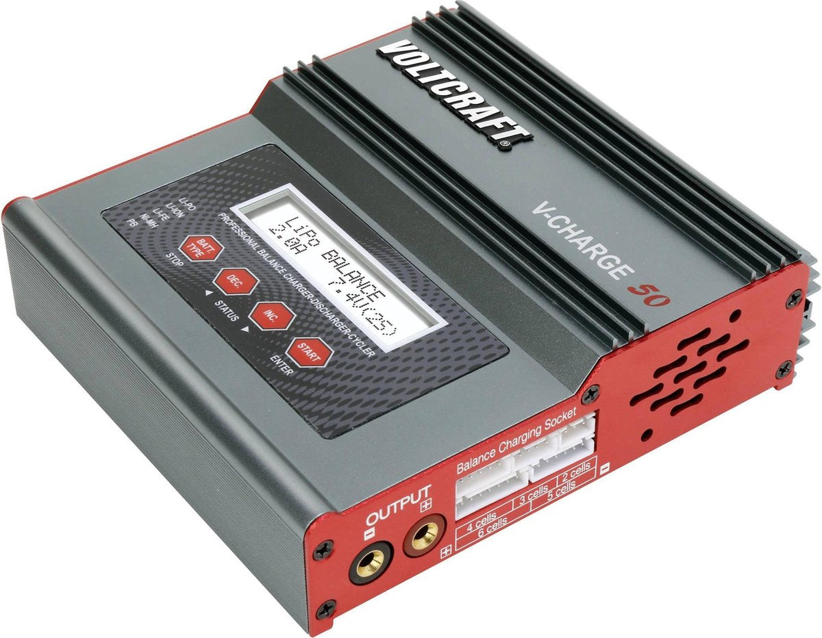 VOLTCRAFT V-Charge 50 Multifunctionele modelbouwlader 12 V
