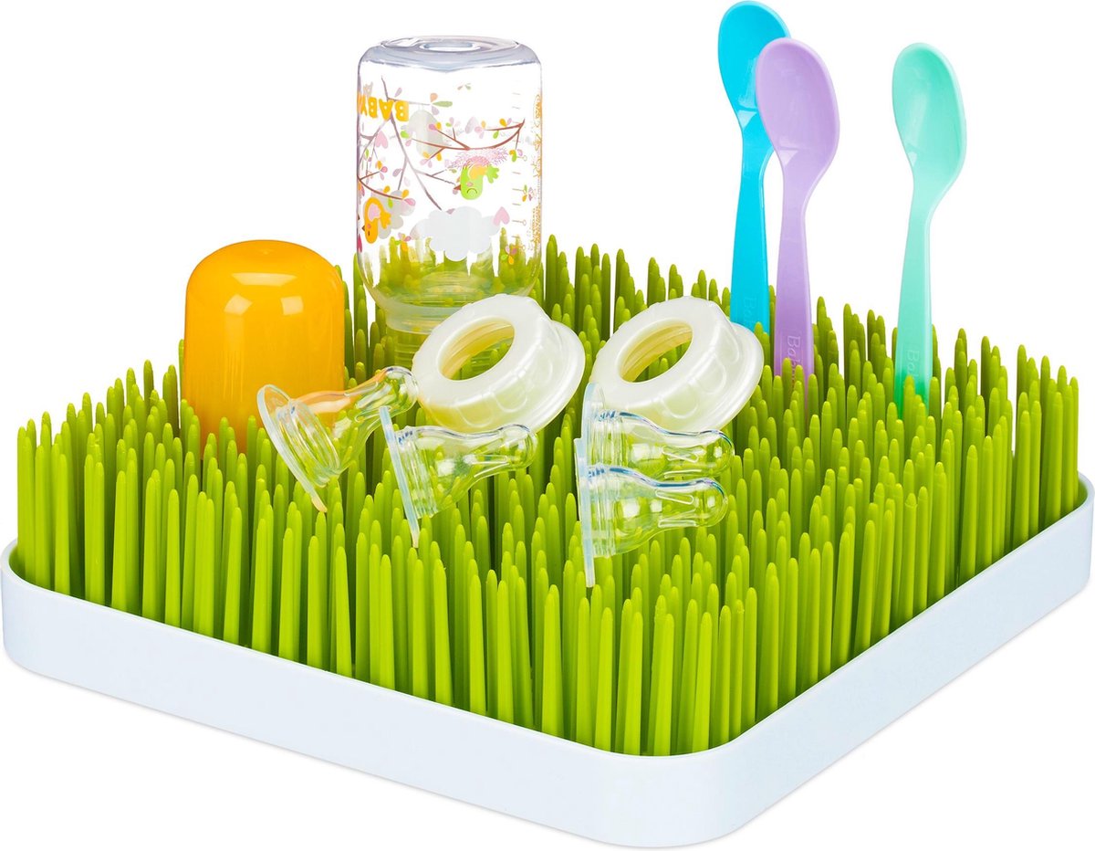 little Choice afdruiprek gras - droogrek voor babyflessen - flessenrek - flessendroogrek