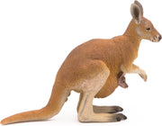 Speelfiguur - Wild dier - Kangoeroe - Met jong