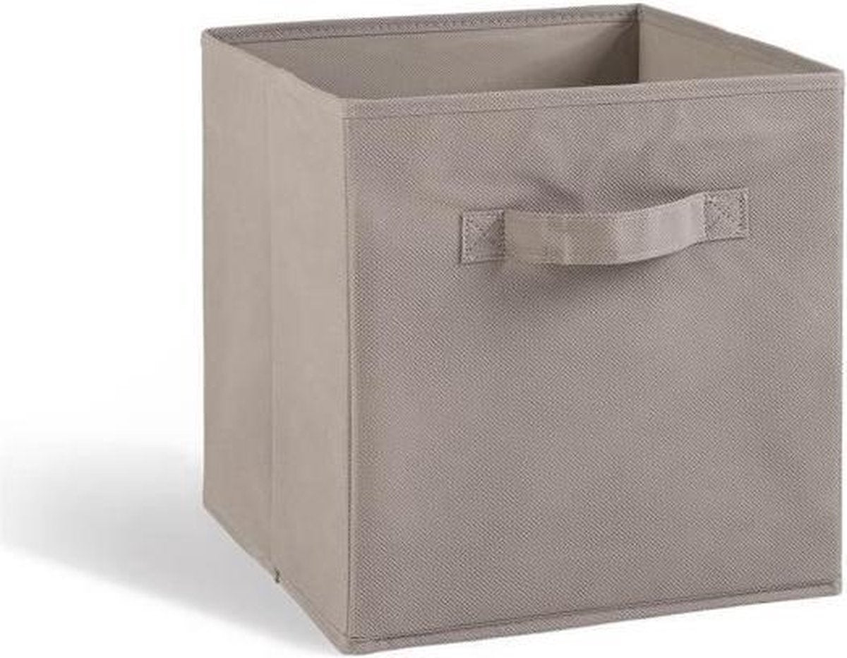 COMPO Opberglade - Stof - 27x27x28 cm - Grijs