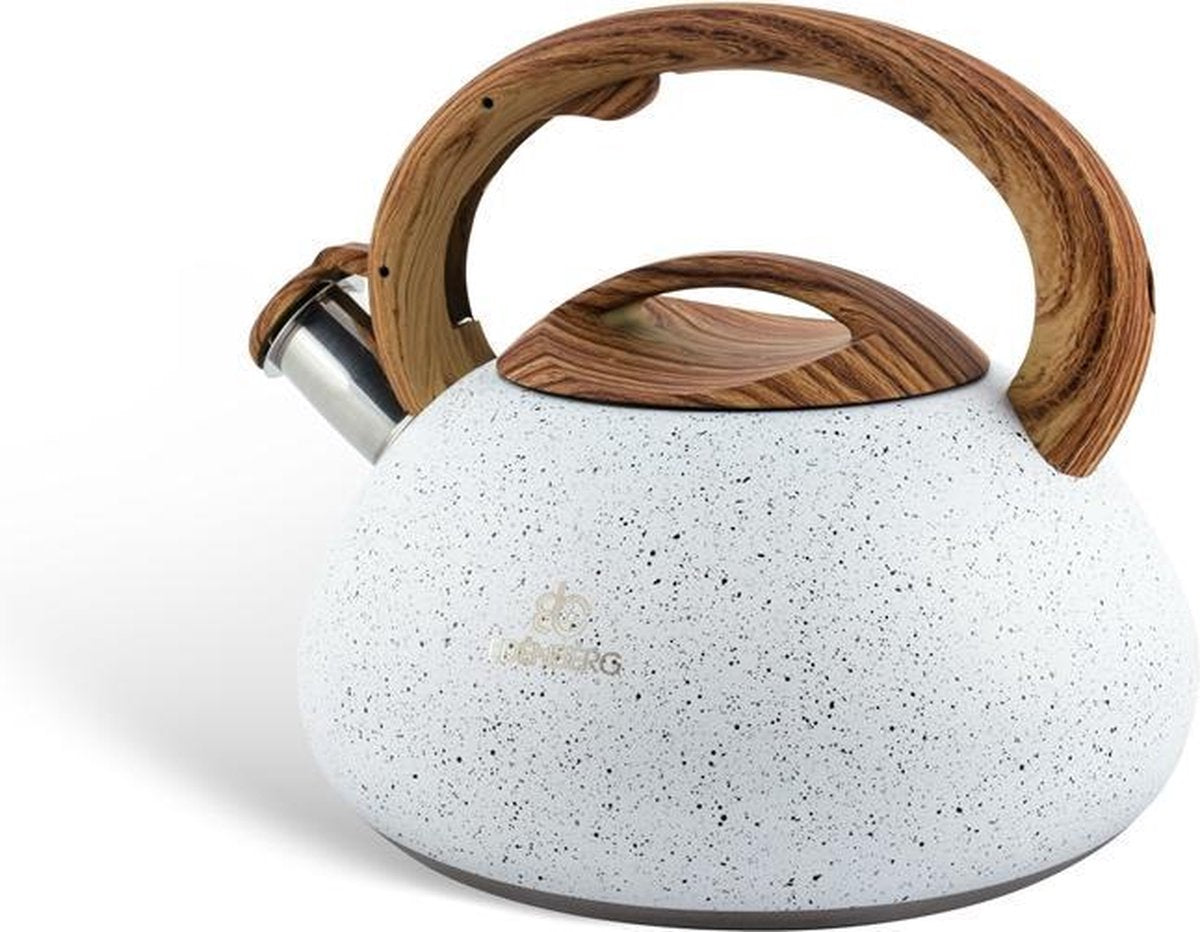 Edënbërg White Line - RVS Fluitketel - 3.0 liter - Wit