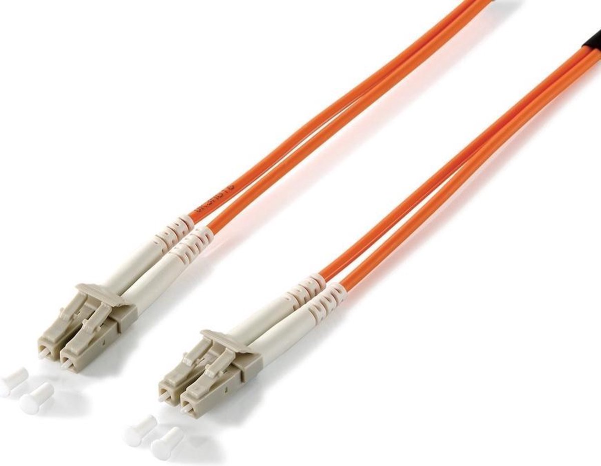 Equip LC/LС 50/125μm 5.0m Glasvezel kabel 5 m OM2 Oranje