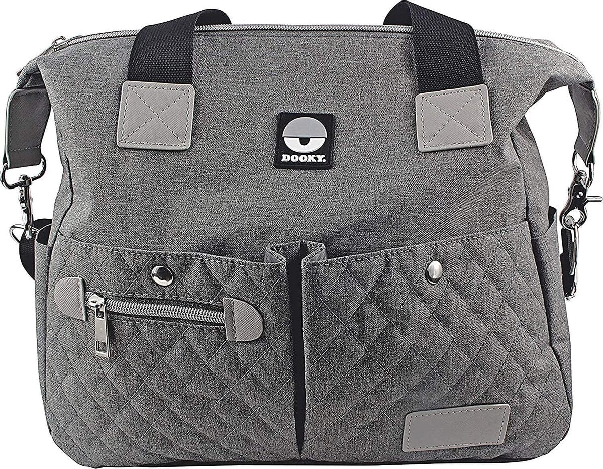 Dooky Diaper Luiertas - incl verschoningsmatje - Grijs