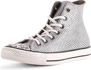 Converse portrait silver leder maat 38