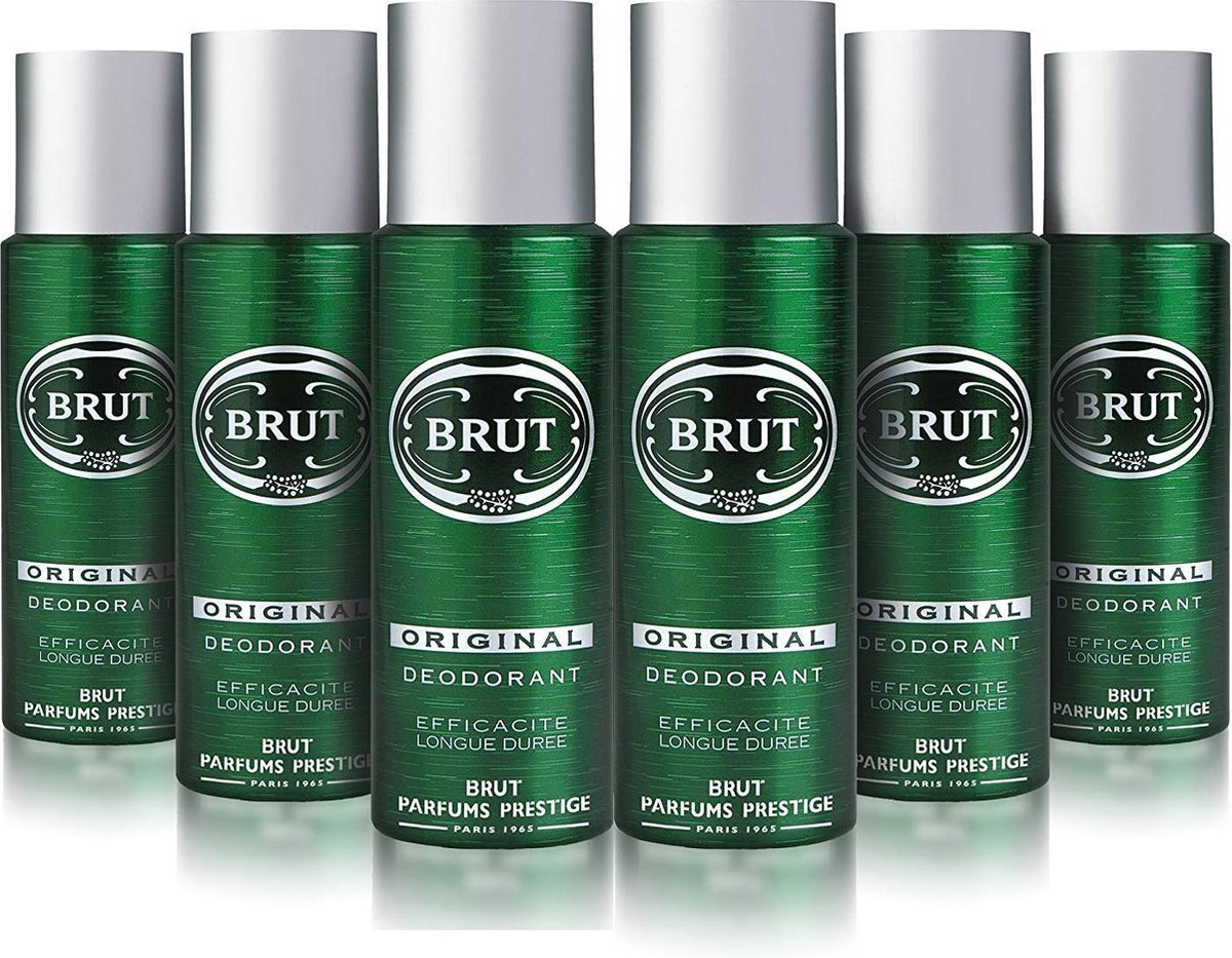 Brut deospray original 200 ml - voordeelverpakking - 6 stuks