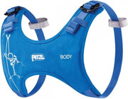 Klimgordels : Petzl Body Zeer Comfortabele Kinderborstgordel Blauw