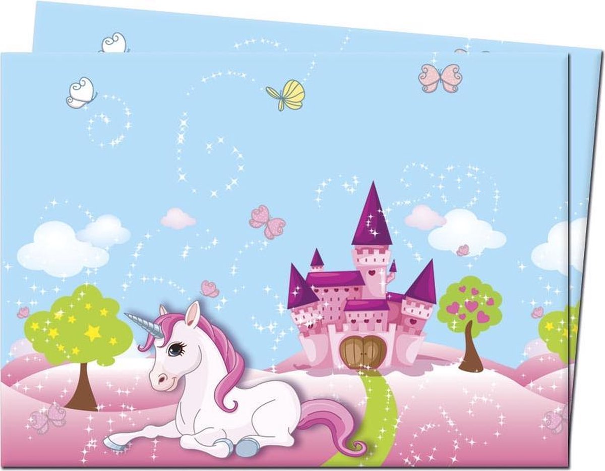 Procos Tafelkleed Unicorn Junior 120 X 180 Cm Roze