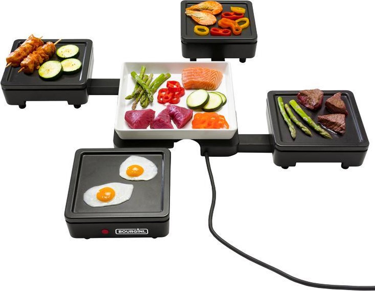 Bourgini One4All - Tafelgrill - Afneembare kookunits