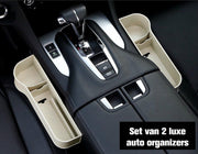 CarX™ Luxe Auto Organizer - Beige - Meer ruimte en overzicht in je auto - 2 Stuks (links & rechts)