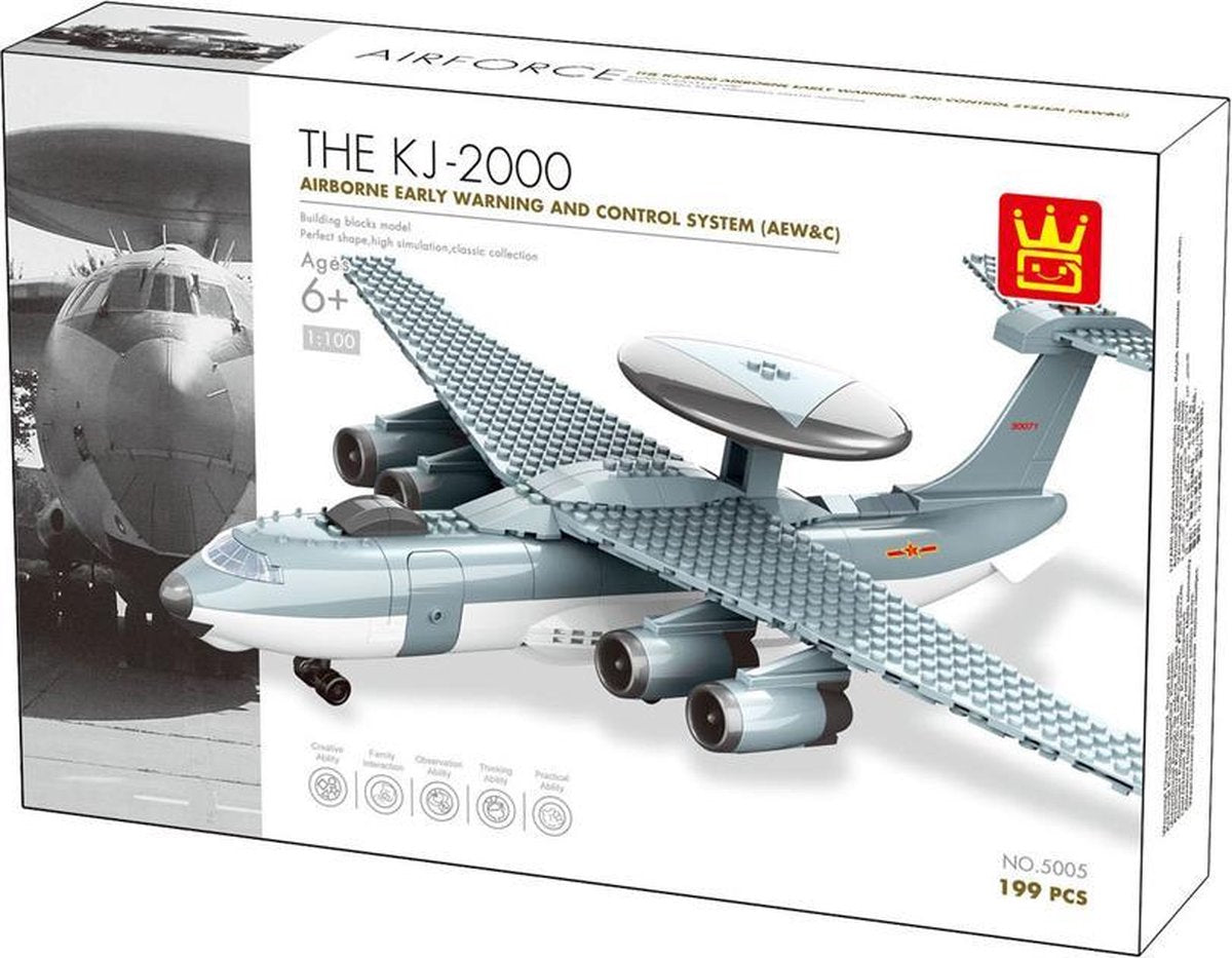 Wange 5005 KJ-2000 Radar AWACS China - 199 bouwstenen - Lego Compatibel - Bouwdoos
