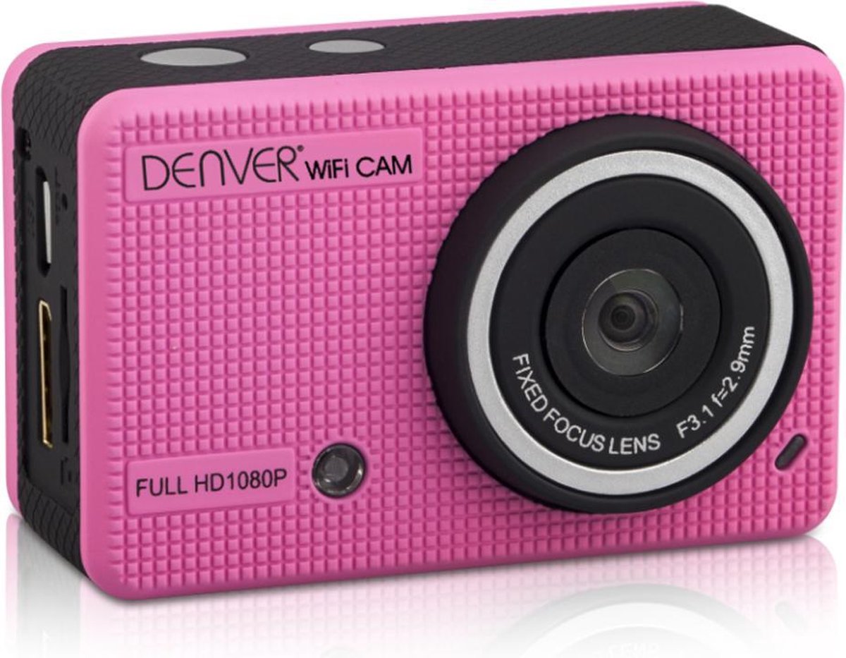 Denver ACT-5020TW - Full HD Action Cam - 5mpixel - 120° kijkhoek - Roze