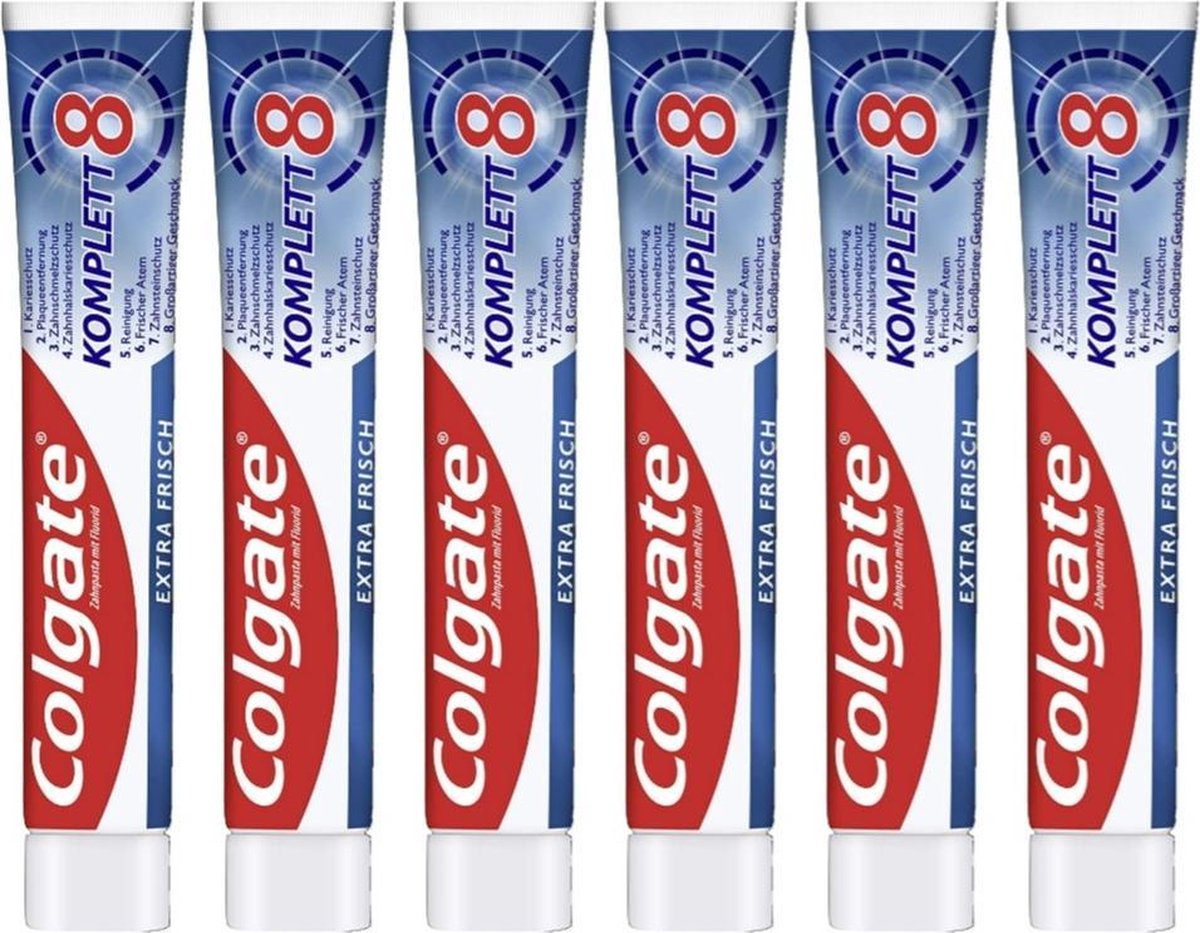 Colgate tandpasta 6 x 75ml Compleet Extra Fresh Voordeelverpakking