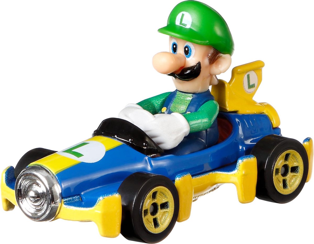 Hot Wheels Mario Kart Replica Diecast Luigi