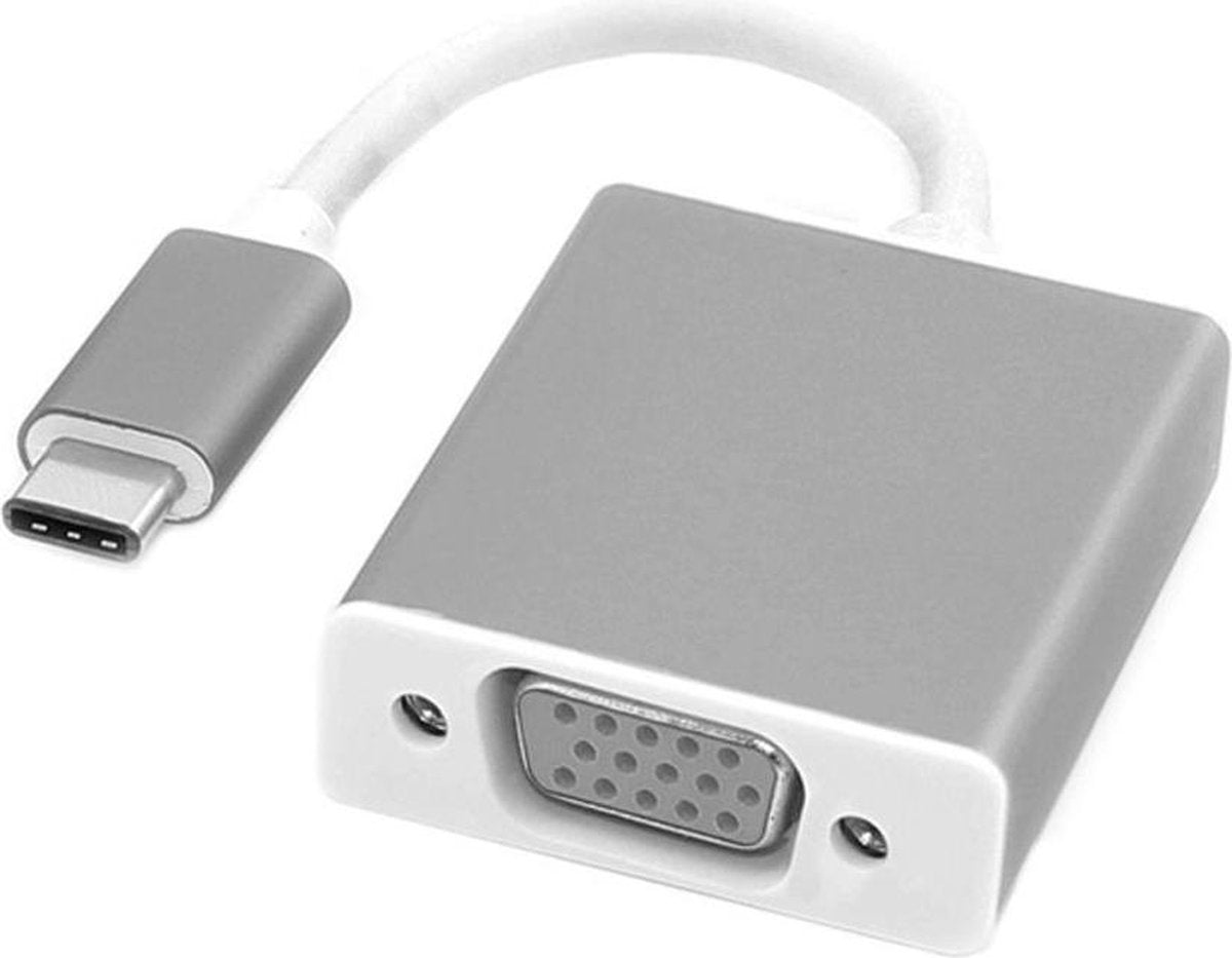ROLINE 12033200 USB-C VGA Zilver kabeladapter/verloopstukje