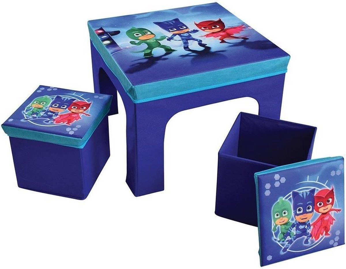 Disney Pj Masks Opvouwbare Tafel Met Stoelen Blauw