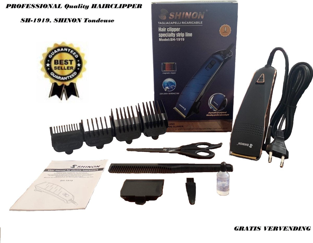 PROFESSIONAL Quality HAIRCLIPPER SH-1919. SHINON Tondeuse