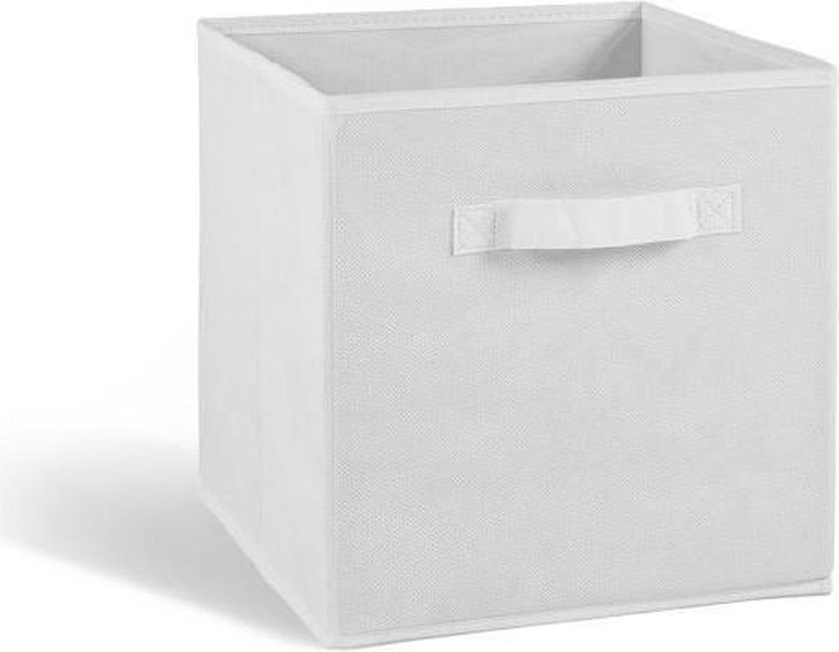 COMPO Opberglade - Stof - 27x27x28 cm - Wit