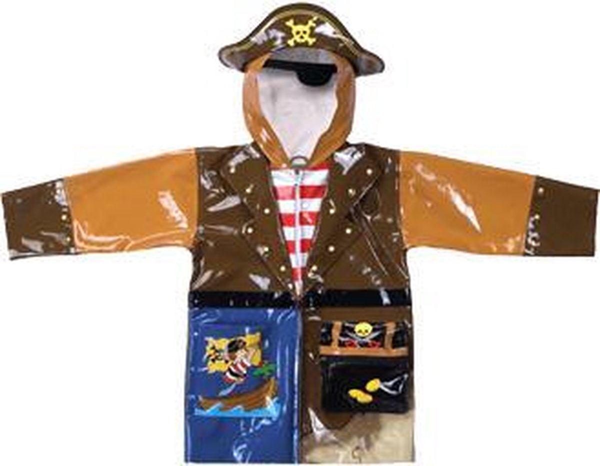 Piraat kinder regenjas Kidorable - 92/98