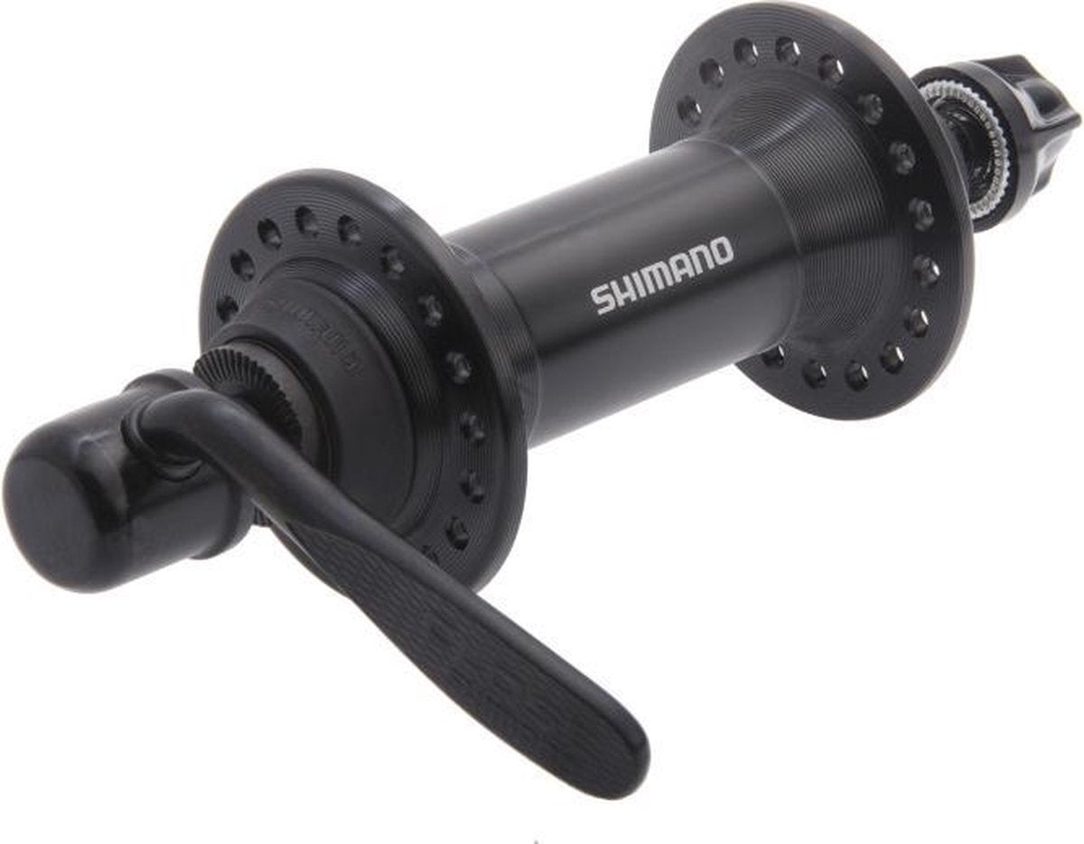 Voornaaf Shimano RM70 QR  36-gaats - zwart