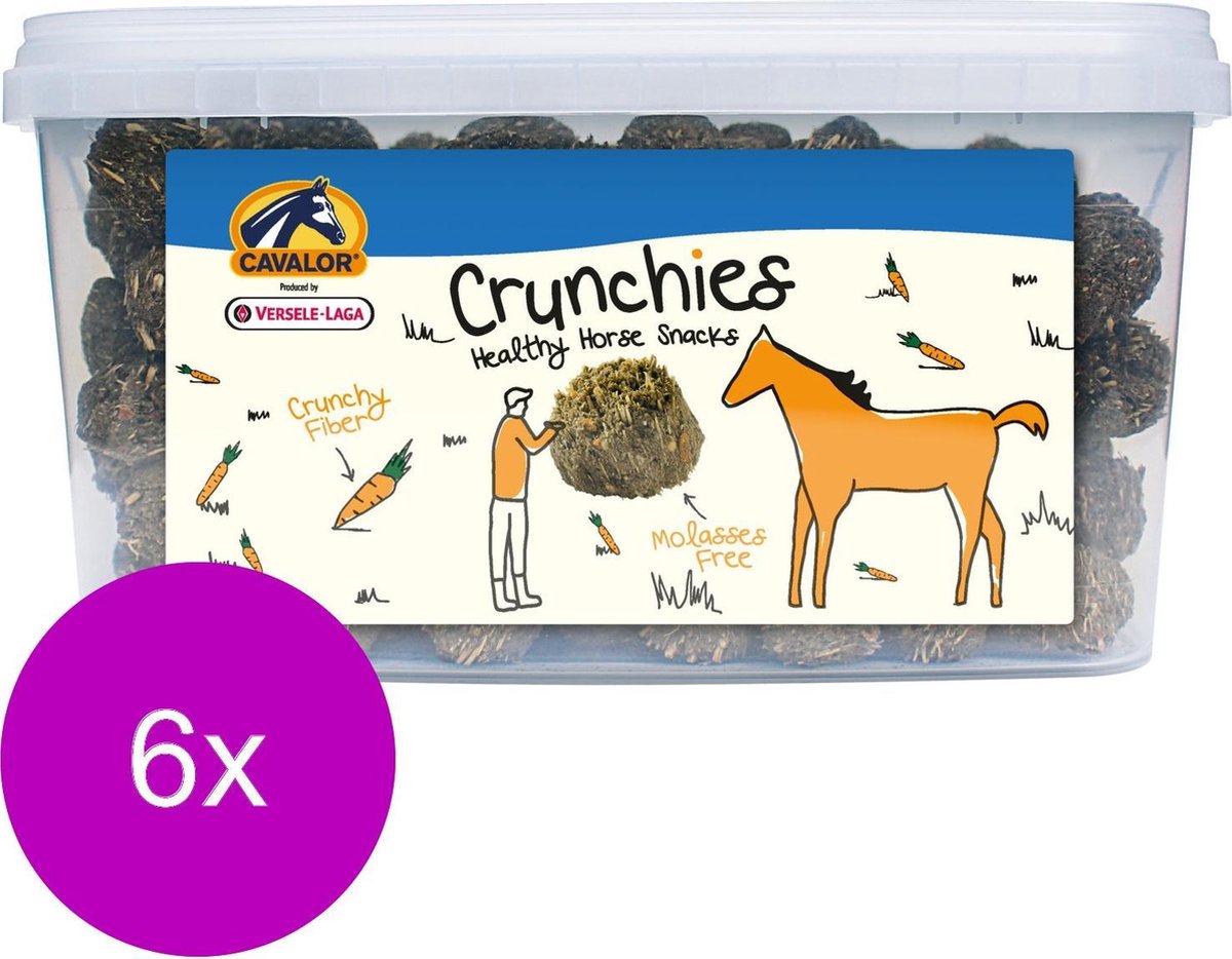 Cavalor Crunchies - Paardenvoer - 6 x 1.5 kg