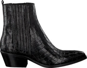 Notre-V 05a-201 Enkellaarsjes - Enkelboots - Dames - Zwart - Maat 39
