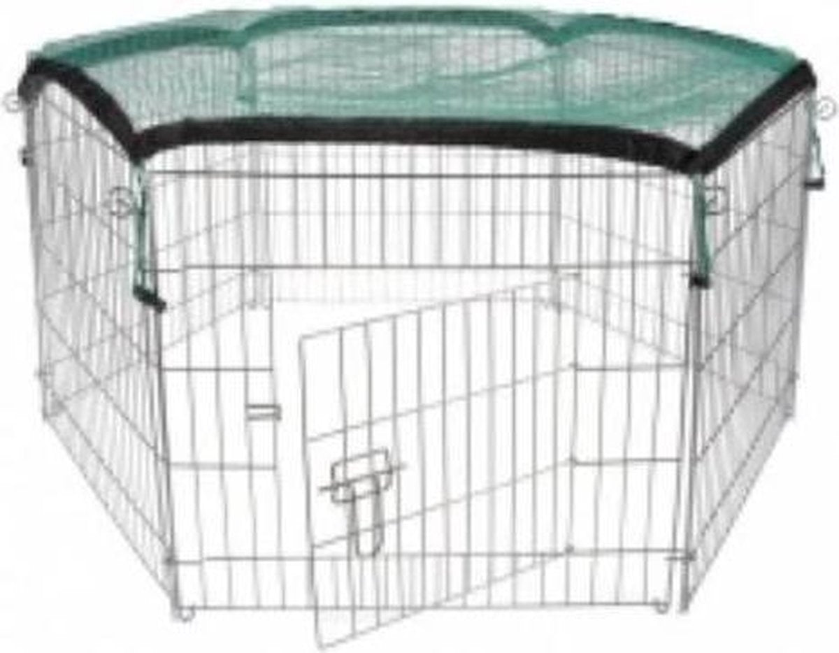 Konijnenren + net 6 x 60 x 63cm