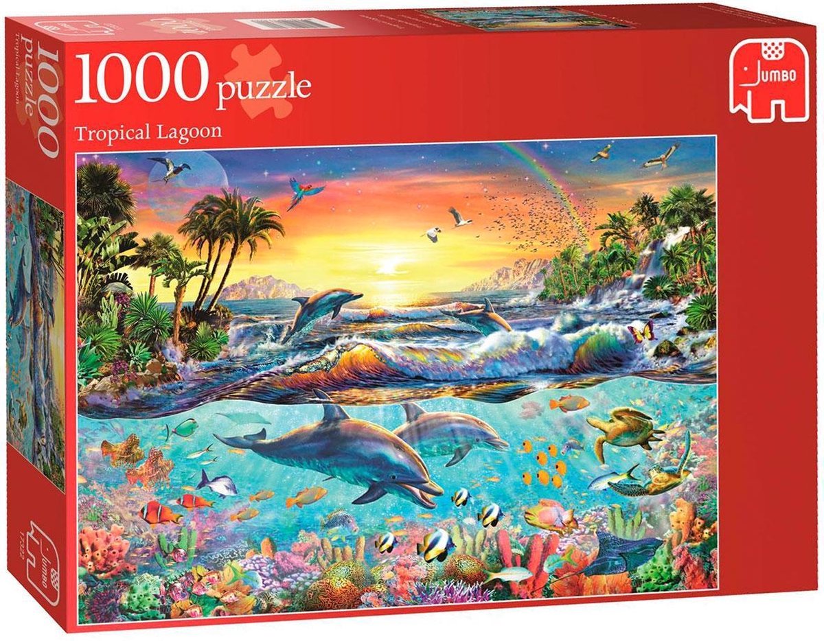 Jumbo Puzzel Tropical Lagoon - Legpuzzel - 1000 stukjes