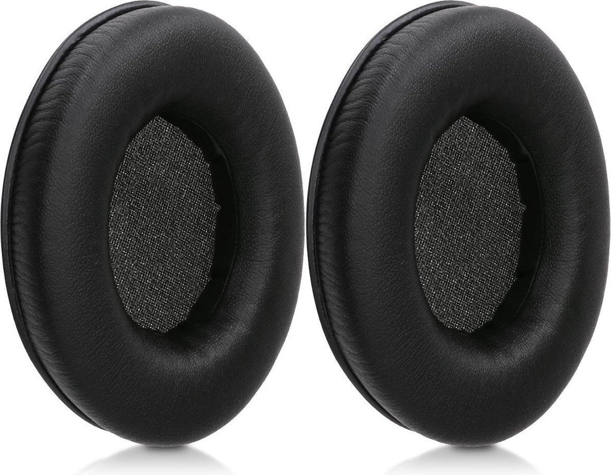 kwmobile 2x oorkussens voor Razer Kraken / Kraken Pro koptelefoons - imitatieleer - voor over-ear-koptelefoon - zwart