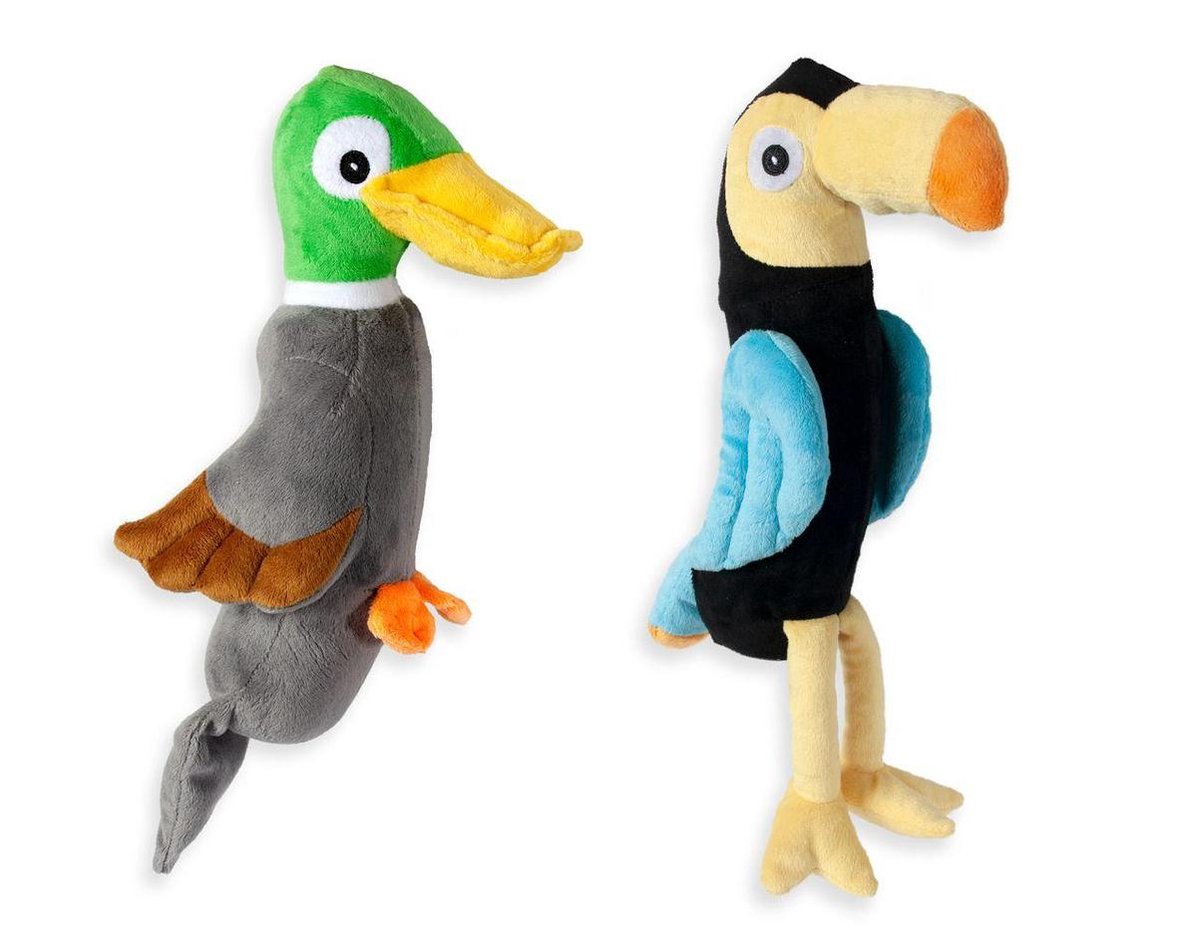 Dog toy plush tukan