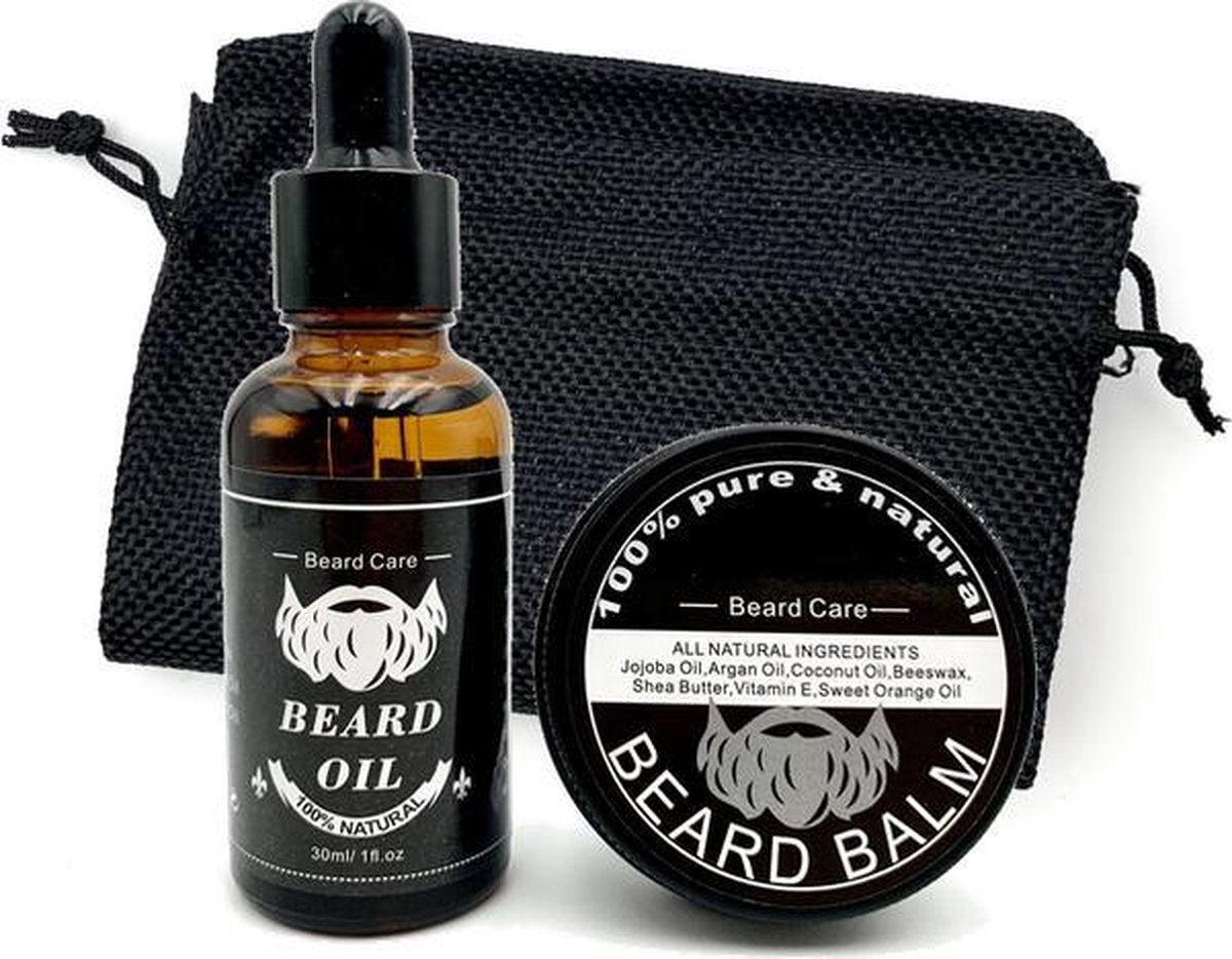 Baardverzorging geschenkset | Baardolie | Baard balsem |Mannen baard verzorging | Vaderdag