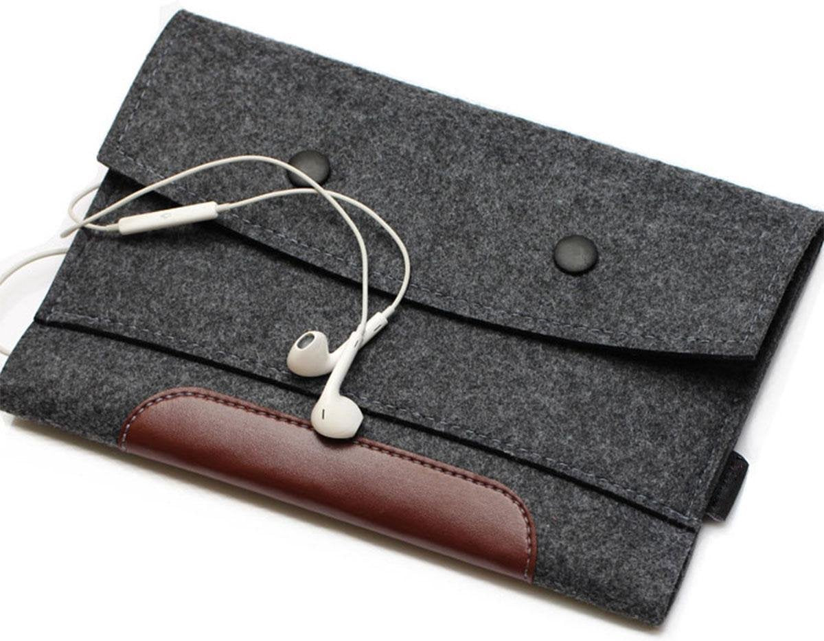 Vilten 13 Inch Laptoptas / Laptophoes - Computer Tas / Sleeve met Extra Vakjes