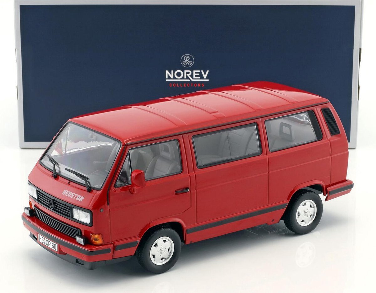 Volkswagen T3 Bus Red Star 1992 Rood 1-18 Norev Limited 800 Pieces