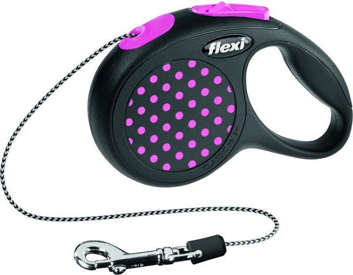 Flexi Design Koord - Hondenriem - Roze - M - 5 m - (<20 kg)
