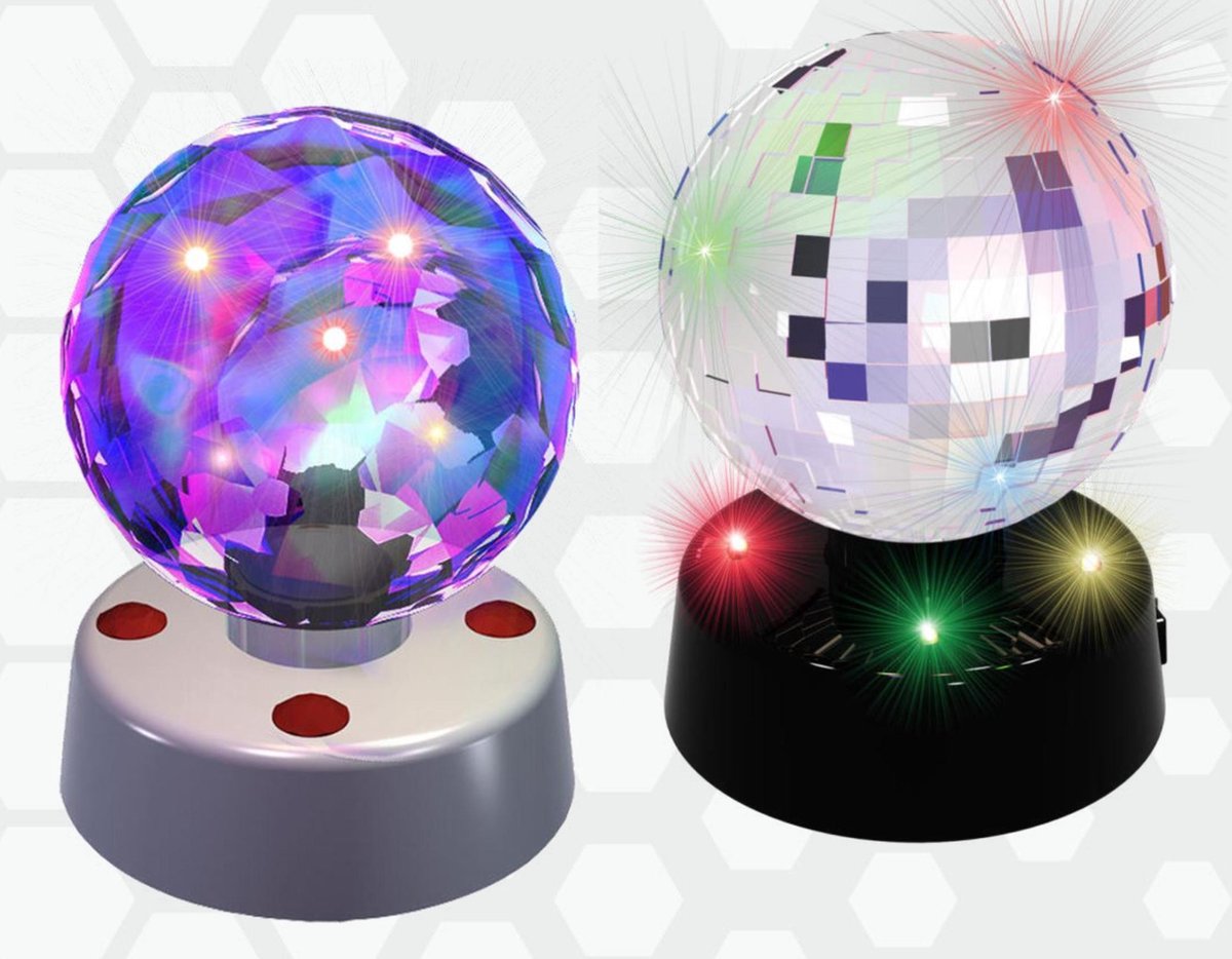 PartyFunLights Discobol met ingebouwde LED-lampjes