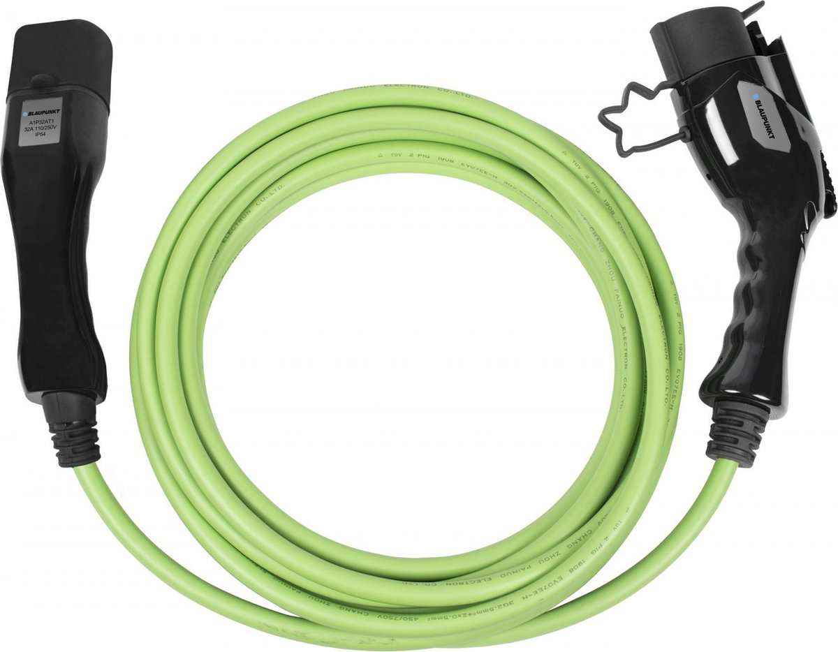 Blaupunkt  Oplaadkabel Electrische Auto Type1>2 32A 1ph A1P32AT1